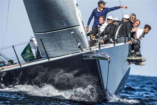 Francesco de Angelis and the crew of race winner B2 (ITA) on the approach to Malta - 2013 Rolex Middle Sea Race ©  Rolex/ Kurt Arrigo http://www.regattanews.com